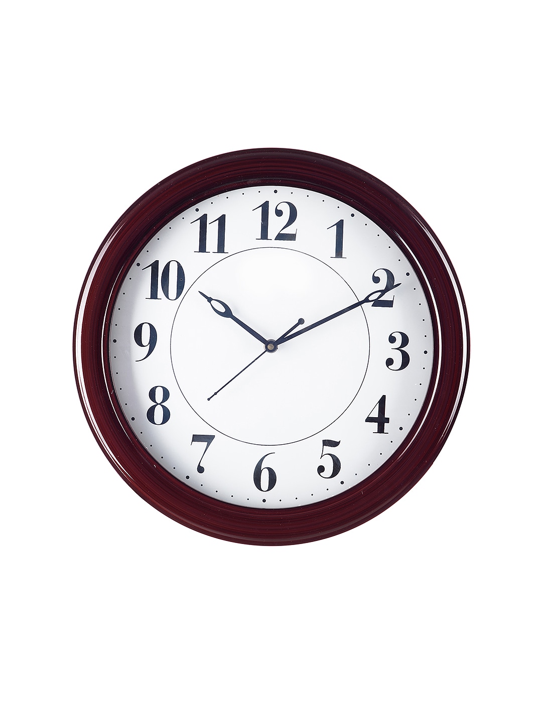 eCraftIndia White  33 cm Analogue Wall Clock Price in India