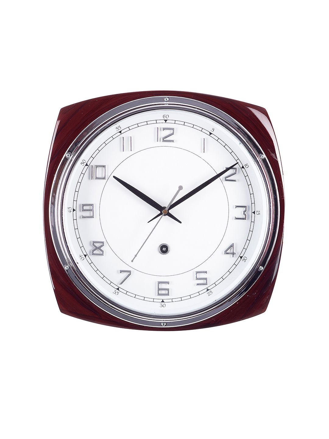 eCraftIndia White  31.7 cm x  31.7 cm Analogue Wall Clock Price in India