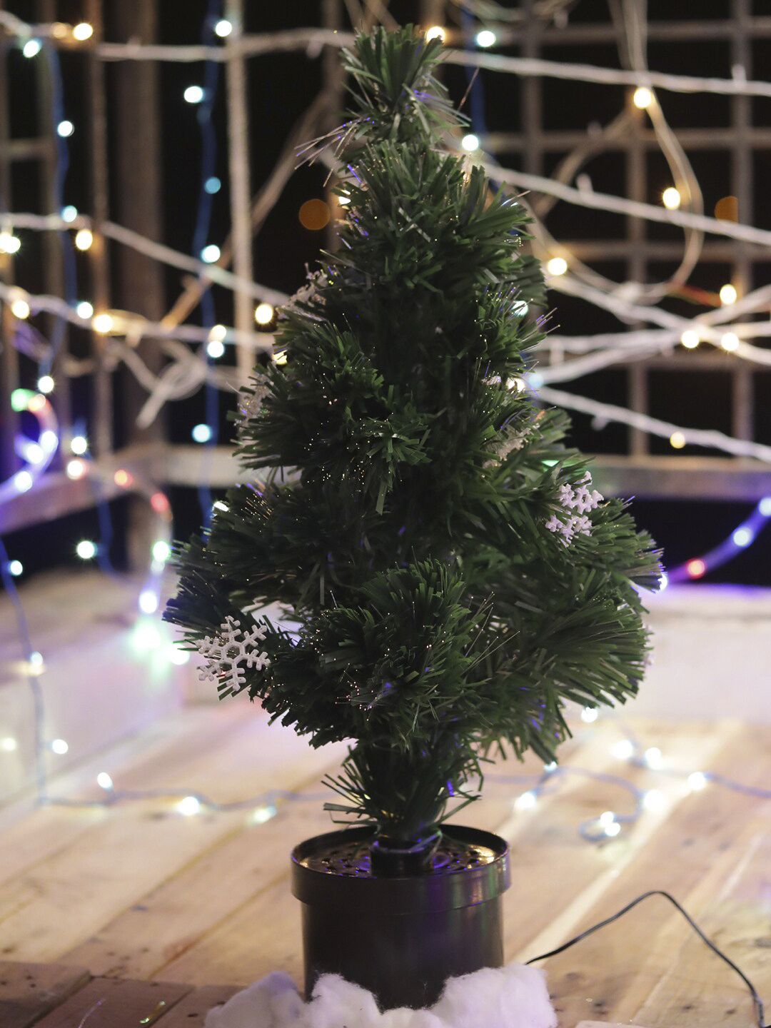 TAYHAA Green Beautiful Revolving Decorative Christmas Tree Price in India