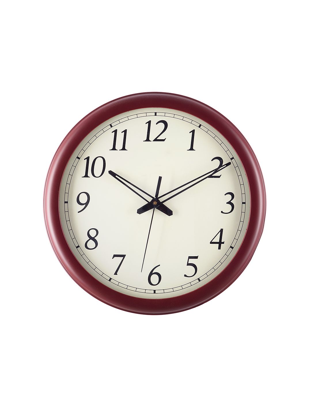 eCraftIndia White 34.2 cm Analogue Wall Clock Price in India