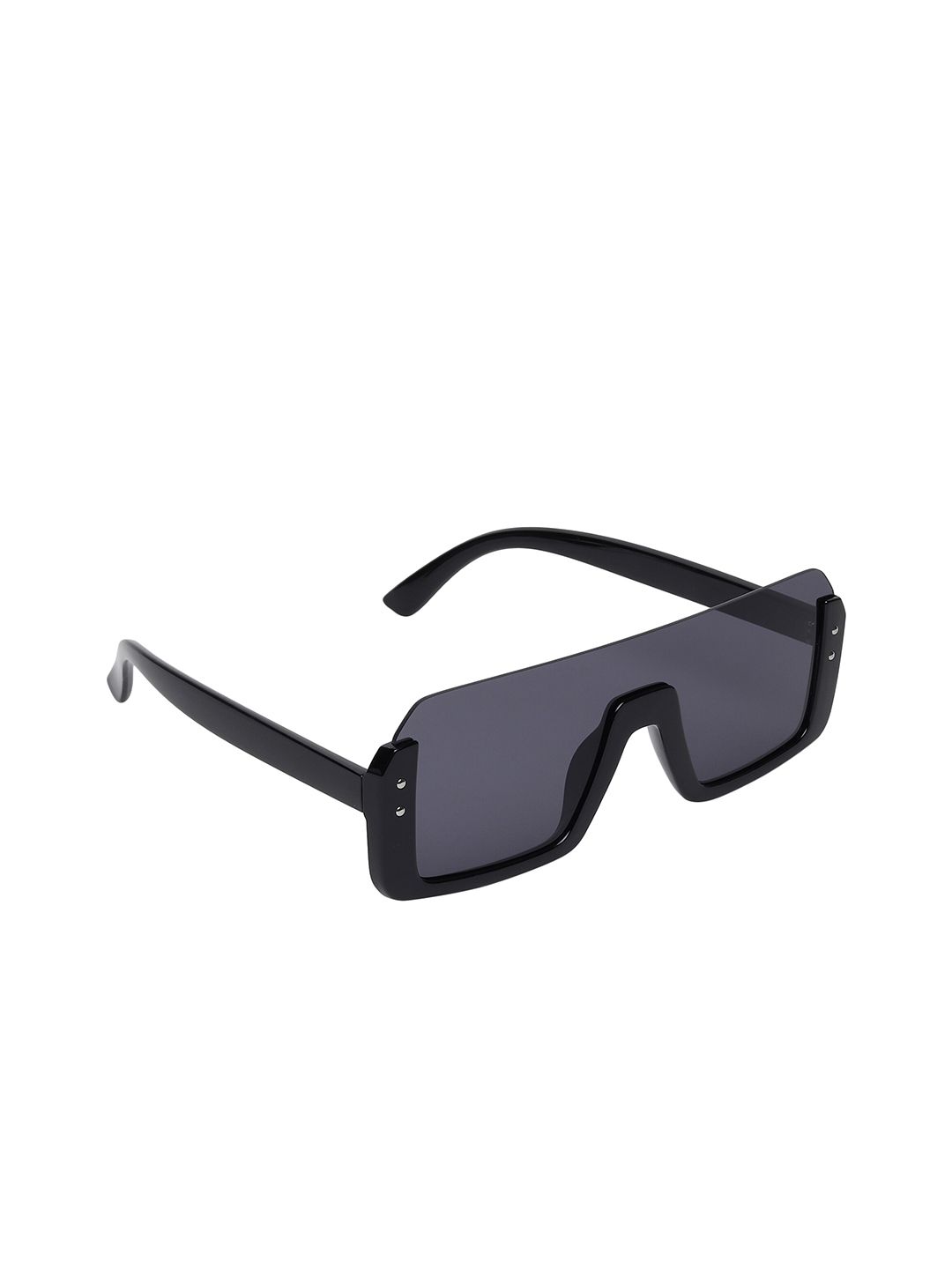 CRIBA Unisex Black Solid UV Protected Oversized Sunglasses CR_BADSHAH.260