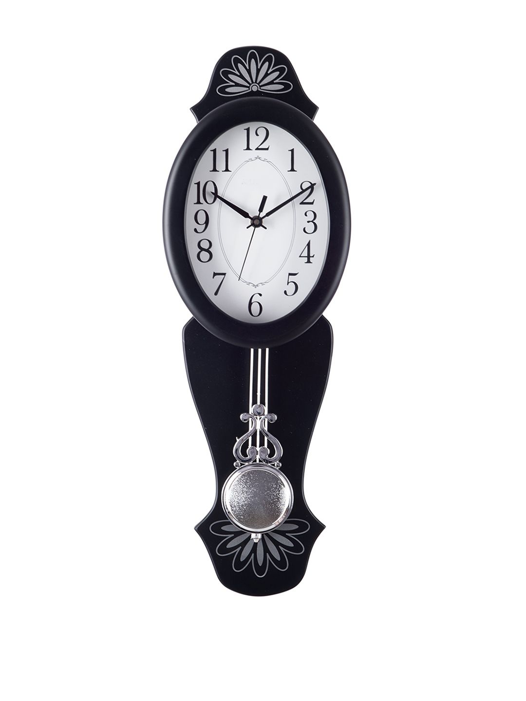 eCraftIndia White Dial  54.6 cm x  17.8 cm Analogue Pendulum Wall Clock Price in India