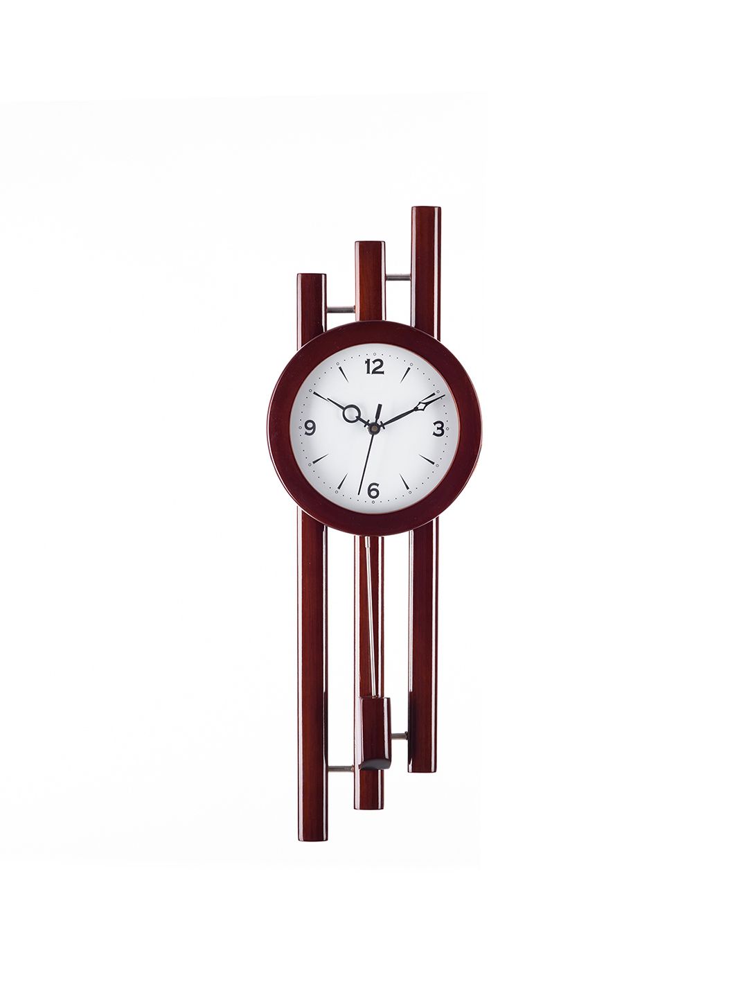 eCraftIndia White 58.4 cm x 17.7 cm Analogue Wall Clock Price in India