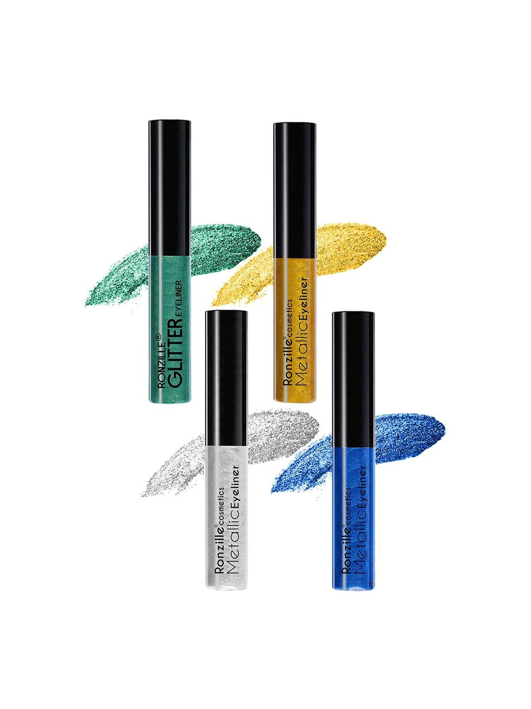 Ronzille Pack Of 4 Glitter Eyeliners Price in India