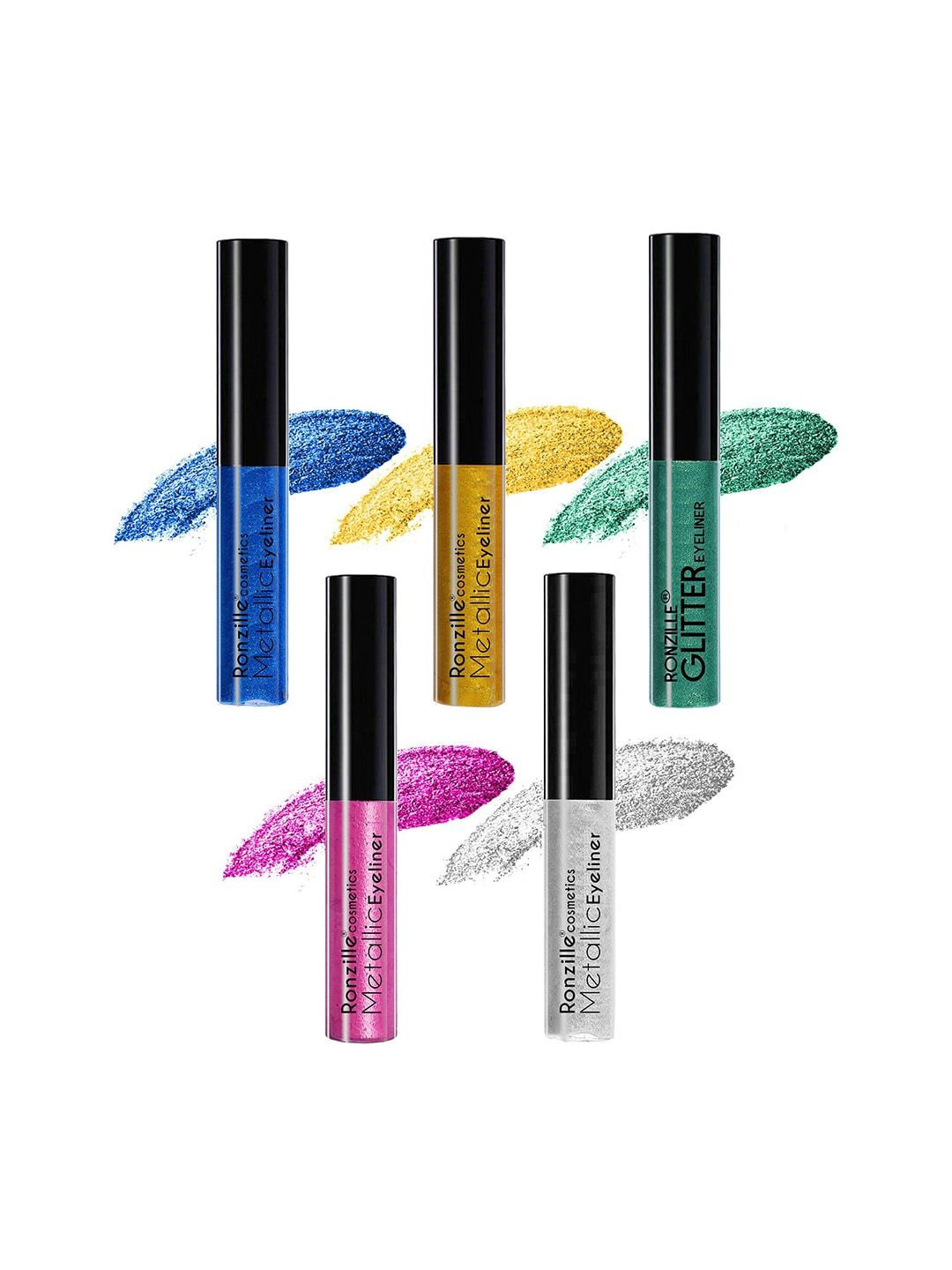 Ronzille Pack Of 5 Glitter Eyeliners Price in India