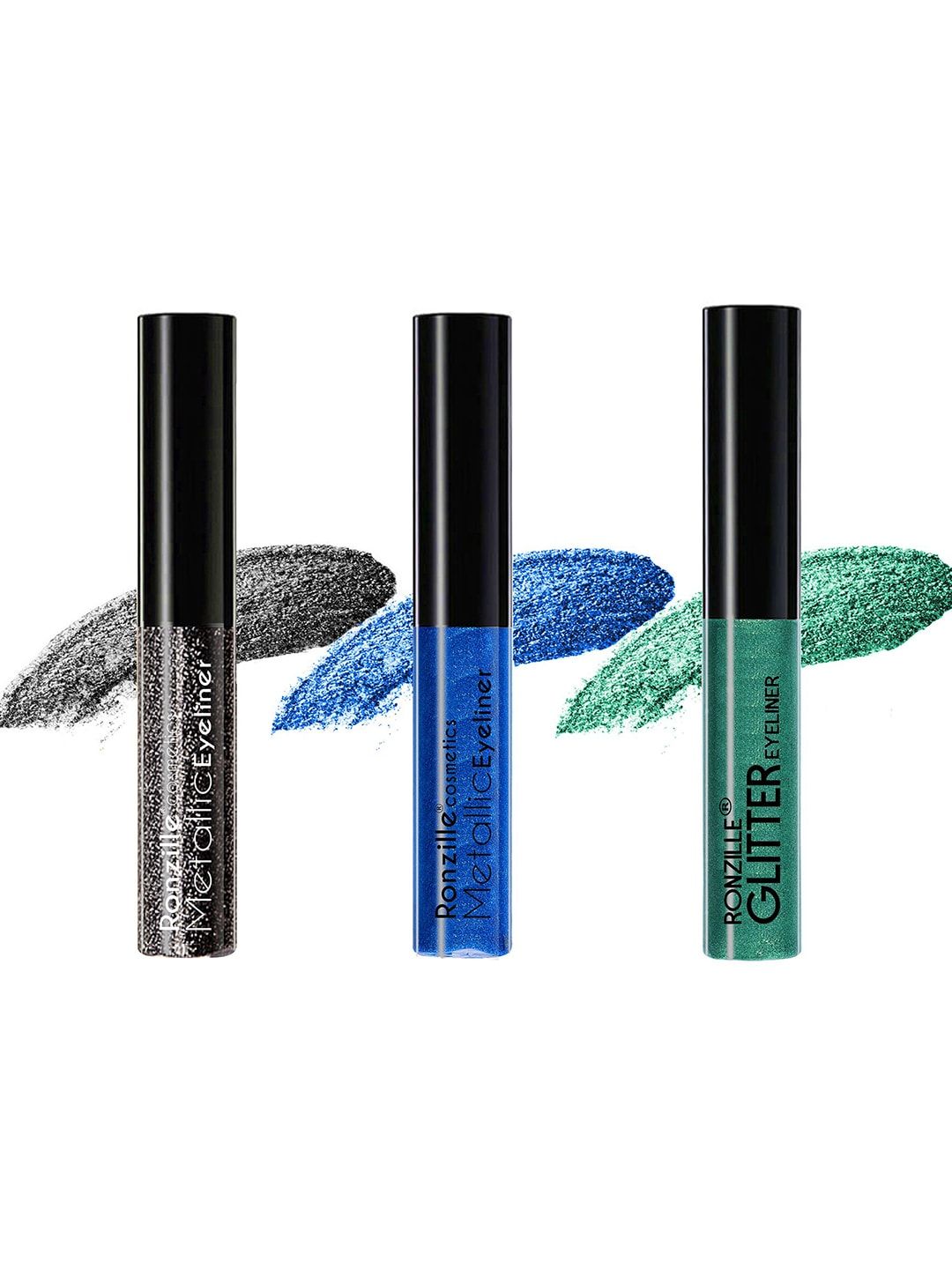 Ronzille Pack Of 3 Glitter Eyeliners Price in India