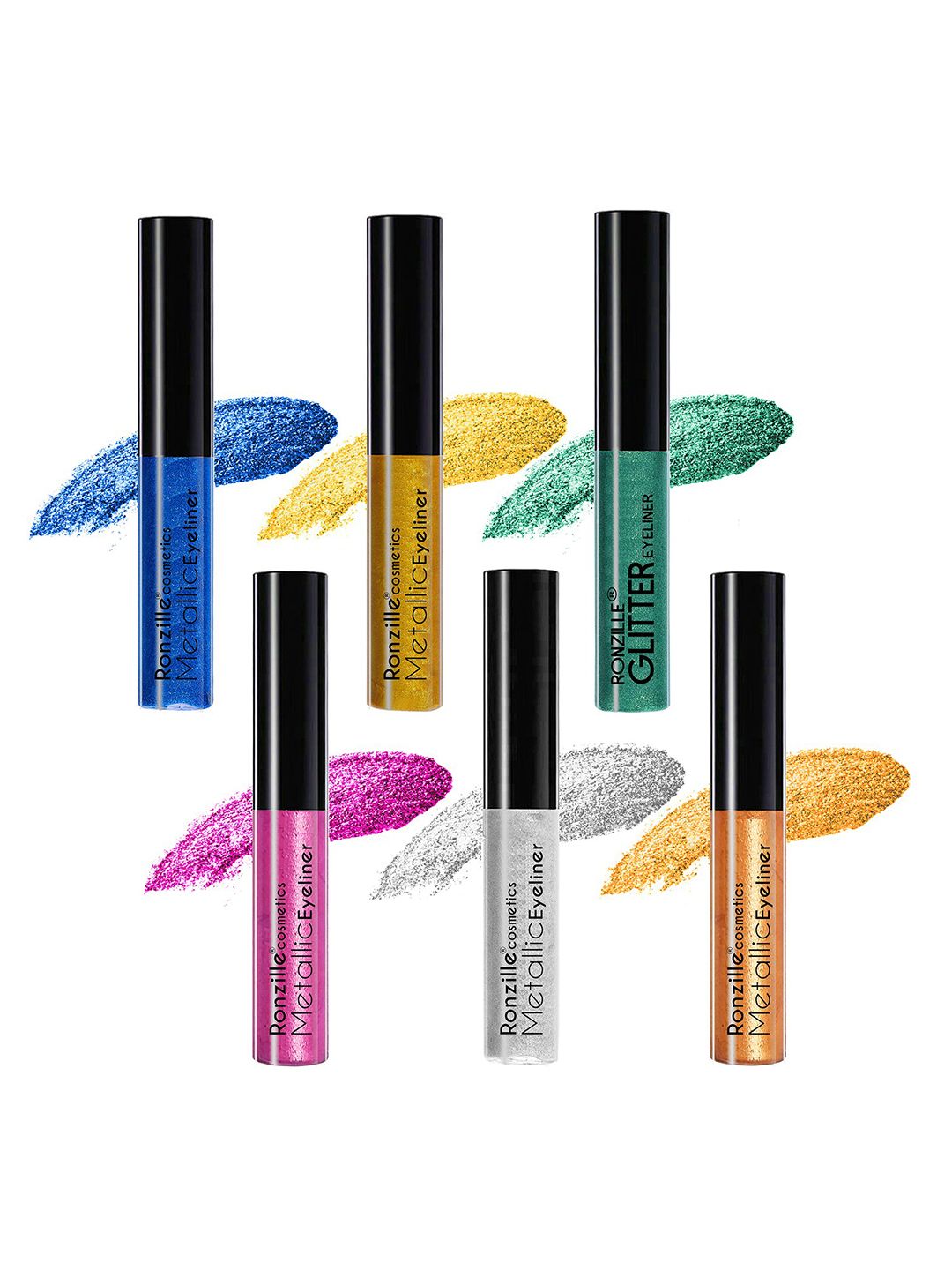 Ronzille Pack Of 6 Glitter Eyeliners Price in India