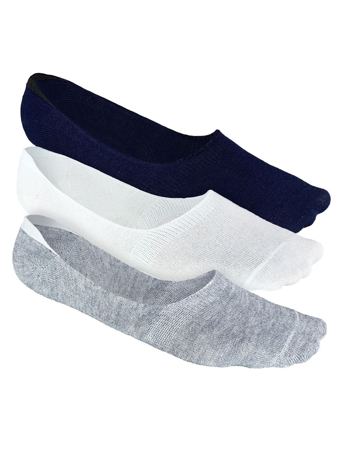 Heelium Men Solid Pack of 3 Odour Free Breathable Low Cut Bamboo No Show Socks