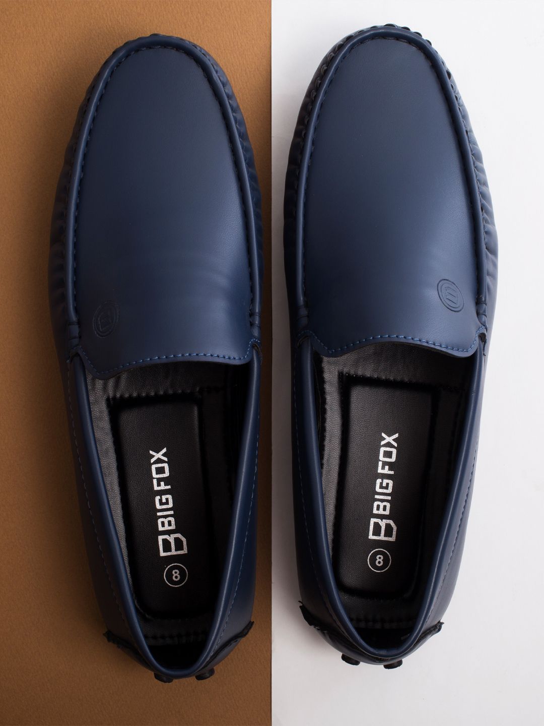 Big Fox Men Blue Solid Lightweight Loafers