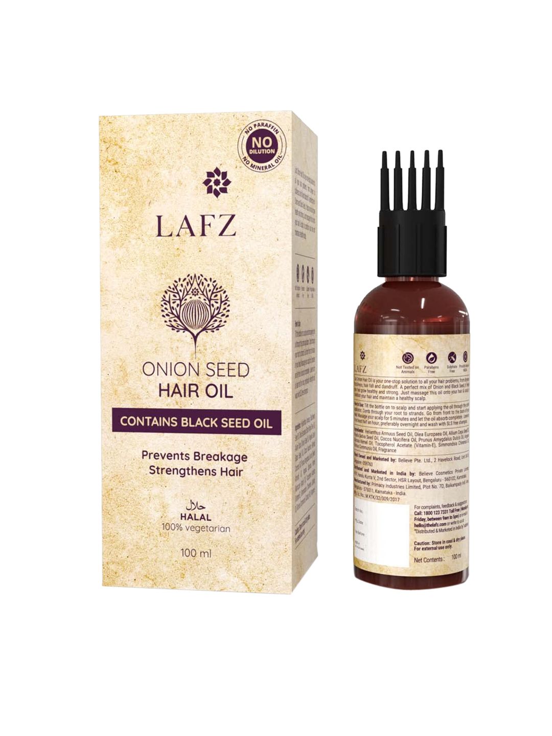 LAFZ Unisex Onion Seed Hair Oil 100 ml Price in India