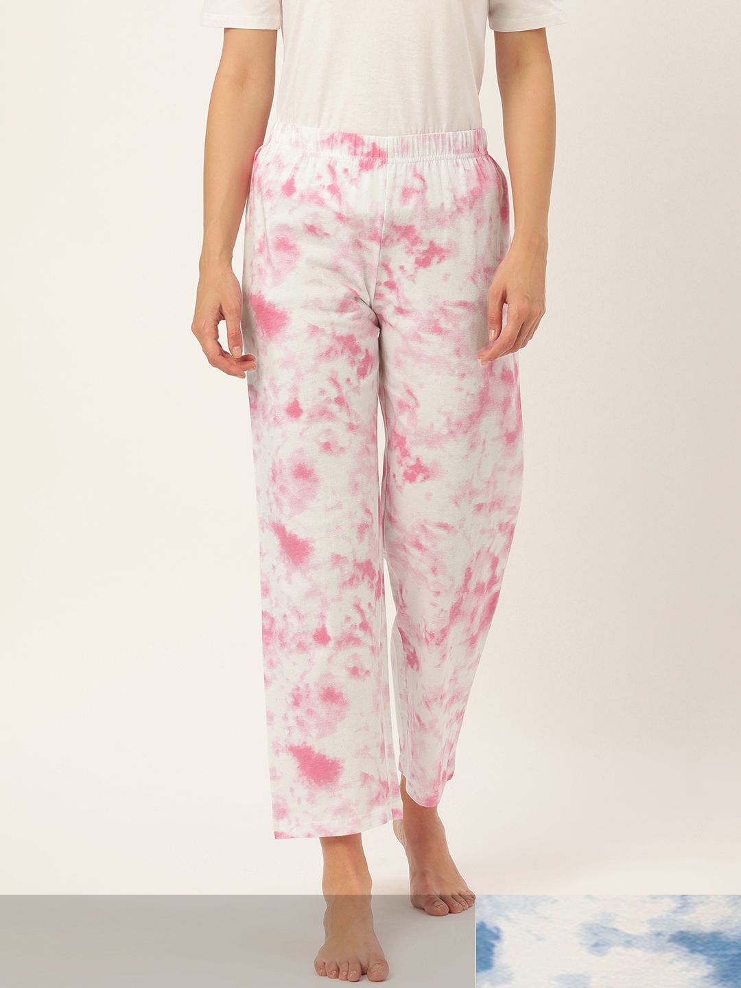 Galypso Women Pack Of 2 Tie & Dye Print Lounge Pants Price in India