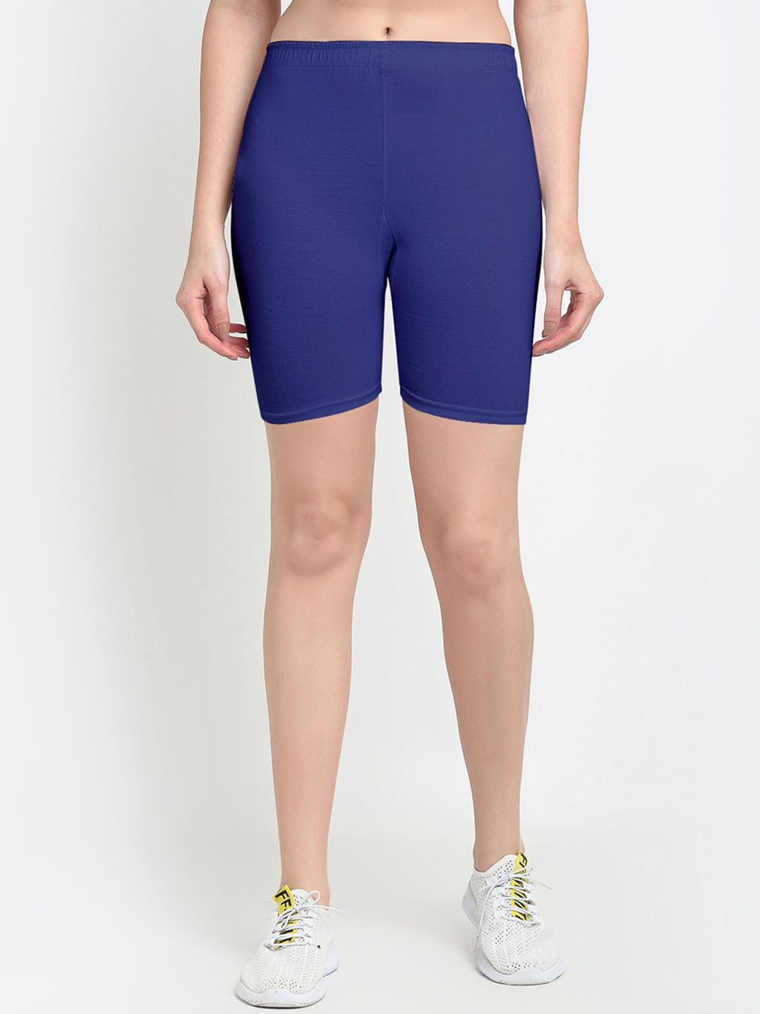 GRACIT Women Blue Biker Shorts Price in India