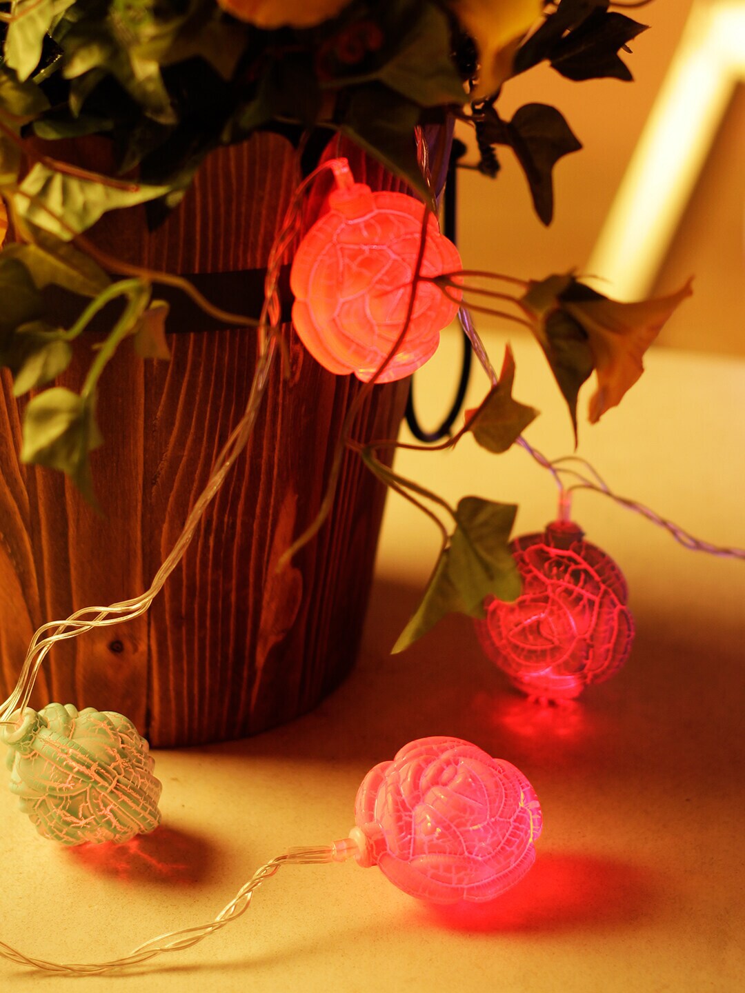 TAYHAA Multicoloured Floral-Shaped String Lights Price in India