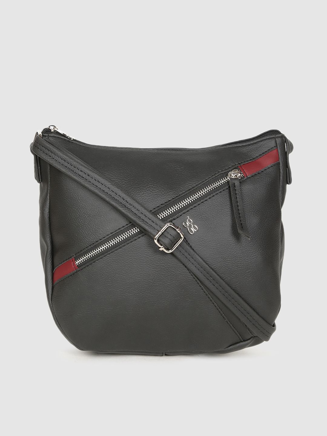 Baggit Black Solid Sling Bag Price in India