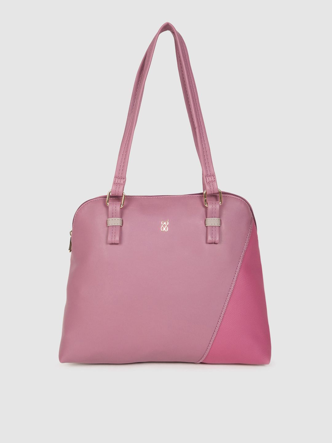 Baggit Violet & Pink LXE EQUITY Colourblocked Structured Shoulder Bag Price in India