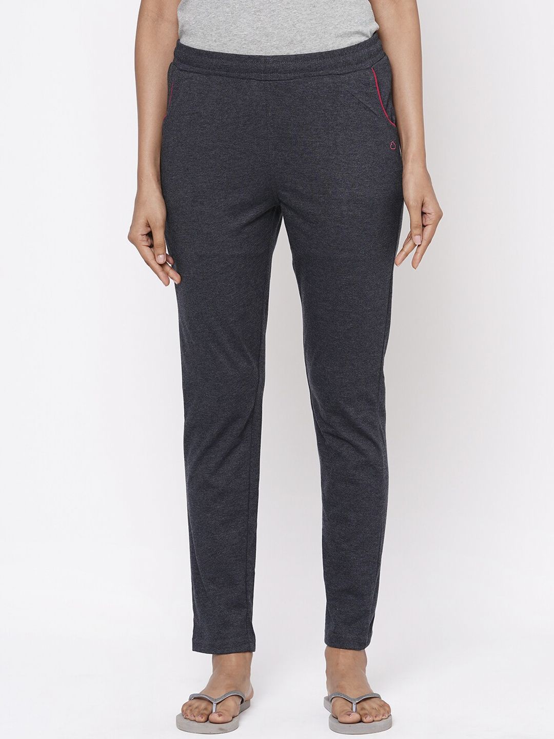 Sweet Dreams Women Charcoal Grey Solid Lounge Pants Price in India