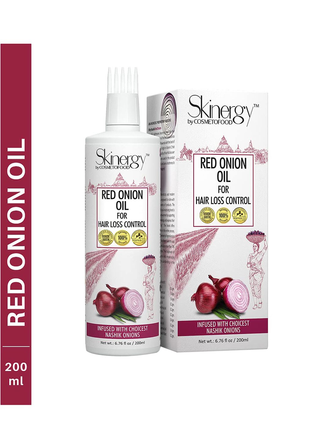 COSMETOFOOD Skinergy Hair Loss Control Nashik Red Onion Oil 200 ml