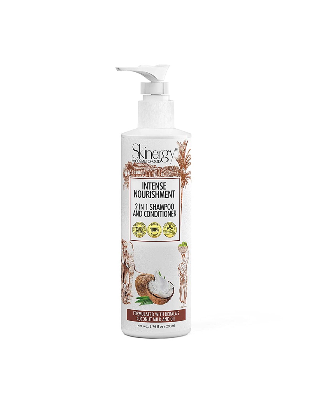 COSMETOFOOD Skinergy Intense Nourishment 2 in 1 Shampoo and Conditioner 200 ml Price in India