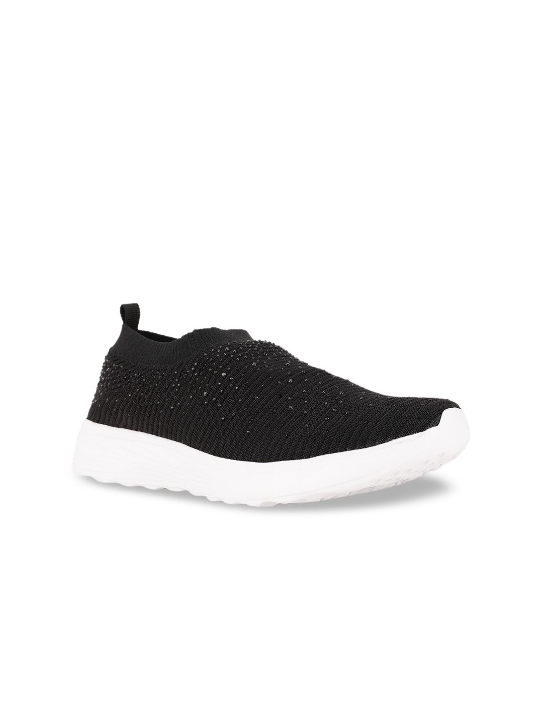 North Star Women Black PU Sneakers