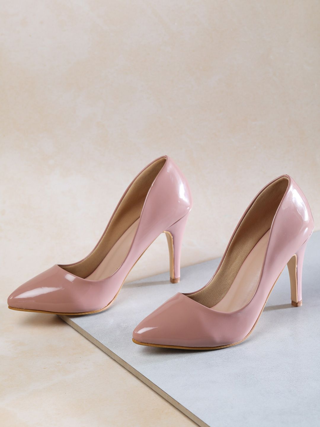 Shezone Nude-Coloured Stiletto Pumps Price in India