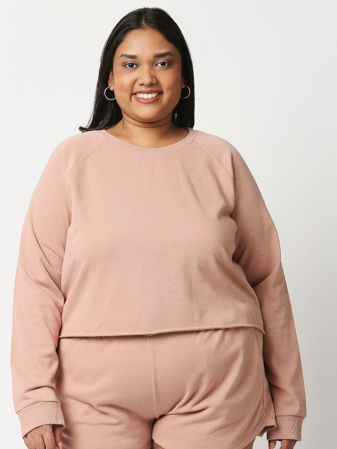 20Dresses Plus Size Women Pink Sweatshirt Price in India