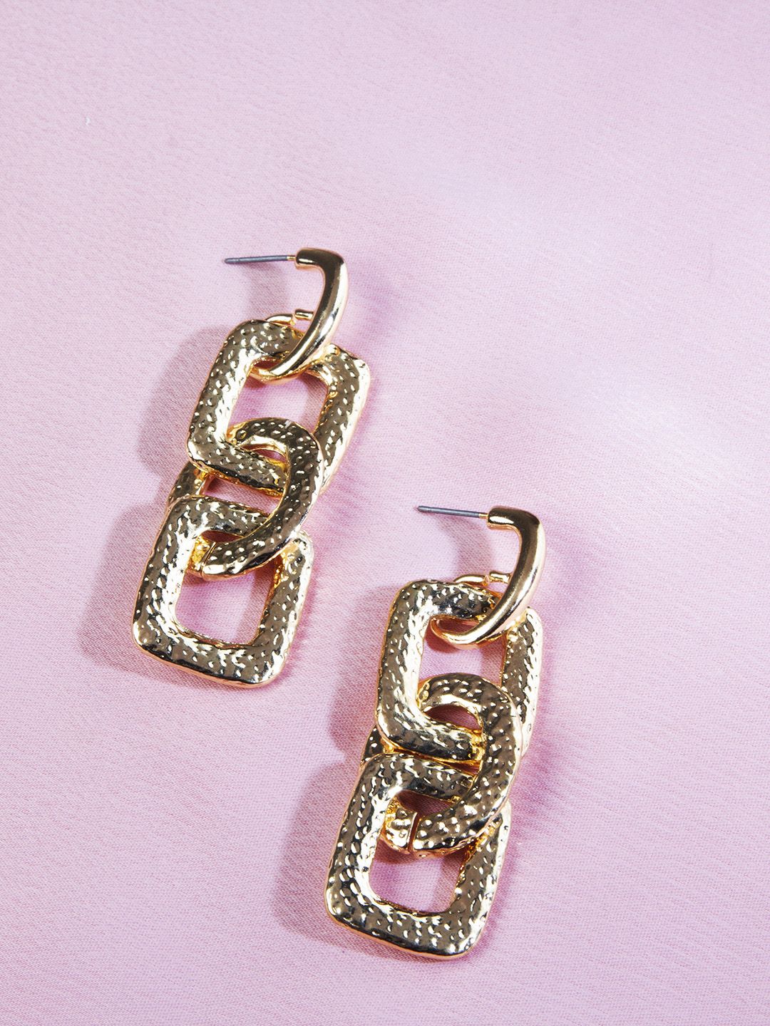 Kazo Gold-Plated Square Drop Earrings Price in India