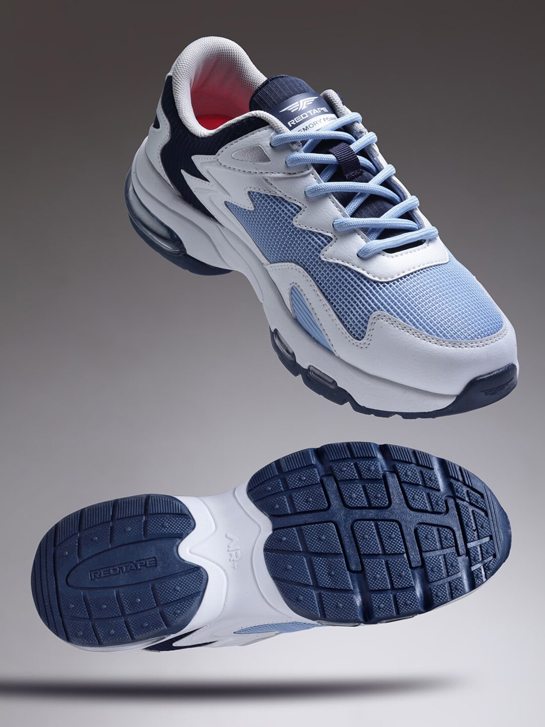 Red Tape Women Blue Mesh Walking Non-Marking Shoes Price in India