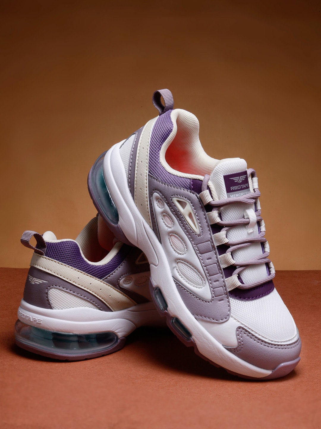 Red Tape Women Purple Mesh Walking Shoes Price in India