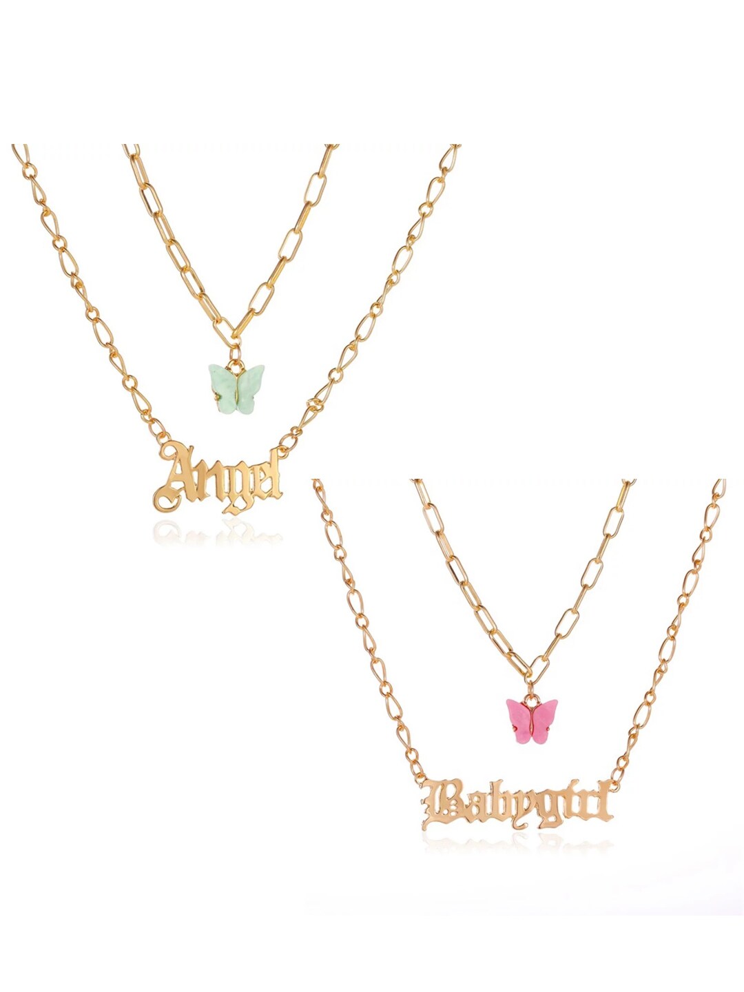 Vembley Set of 2 Gold-Plated Layered Necklaces Price in India