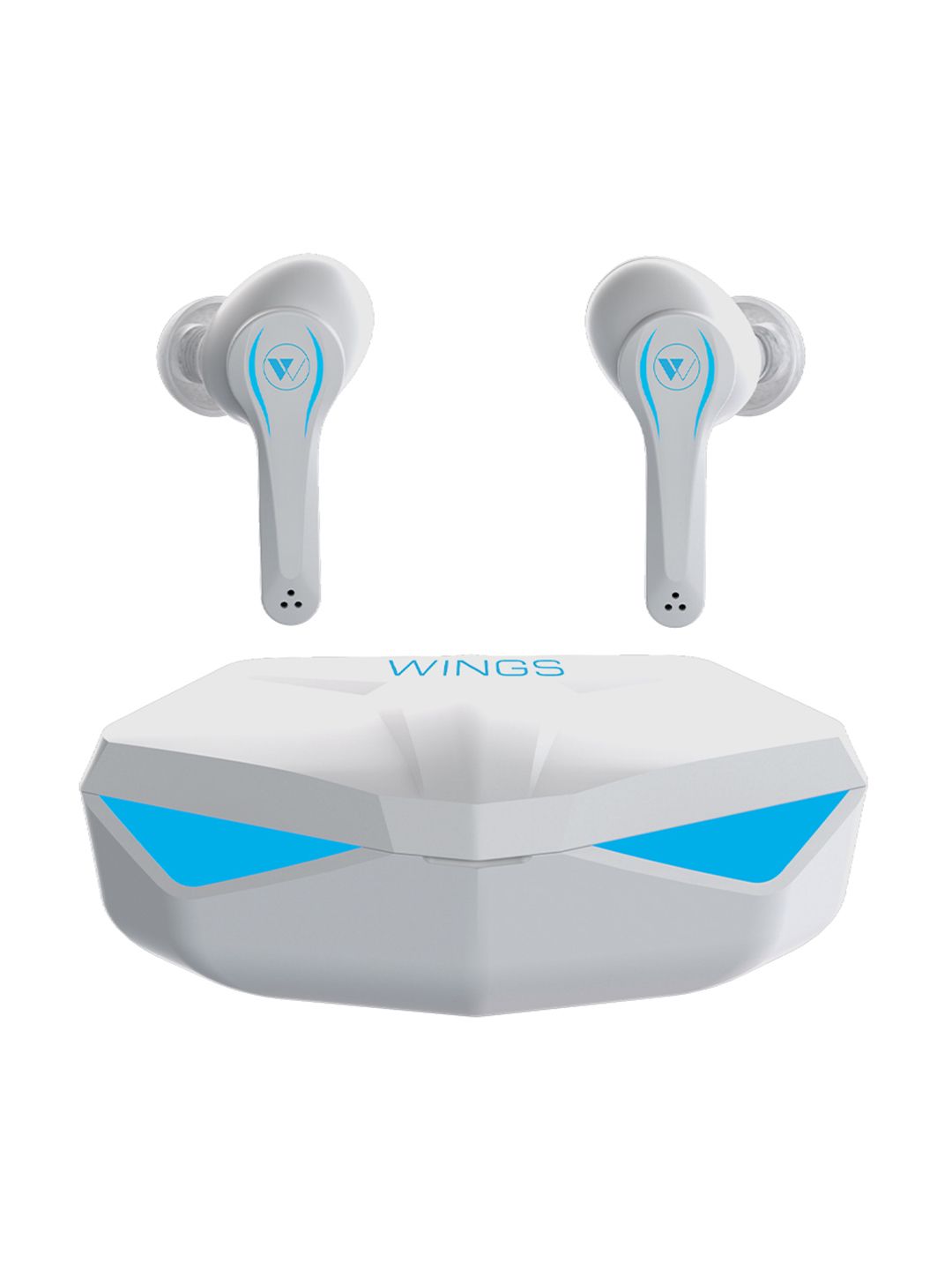 WINGS Phantom Wireless gaming TWS Earphones with 50ms Low Latency & Mic - White Price in India