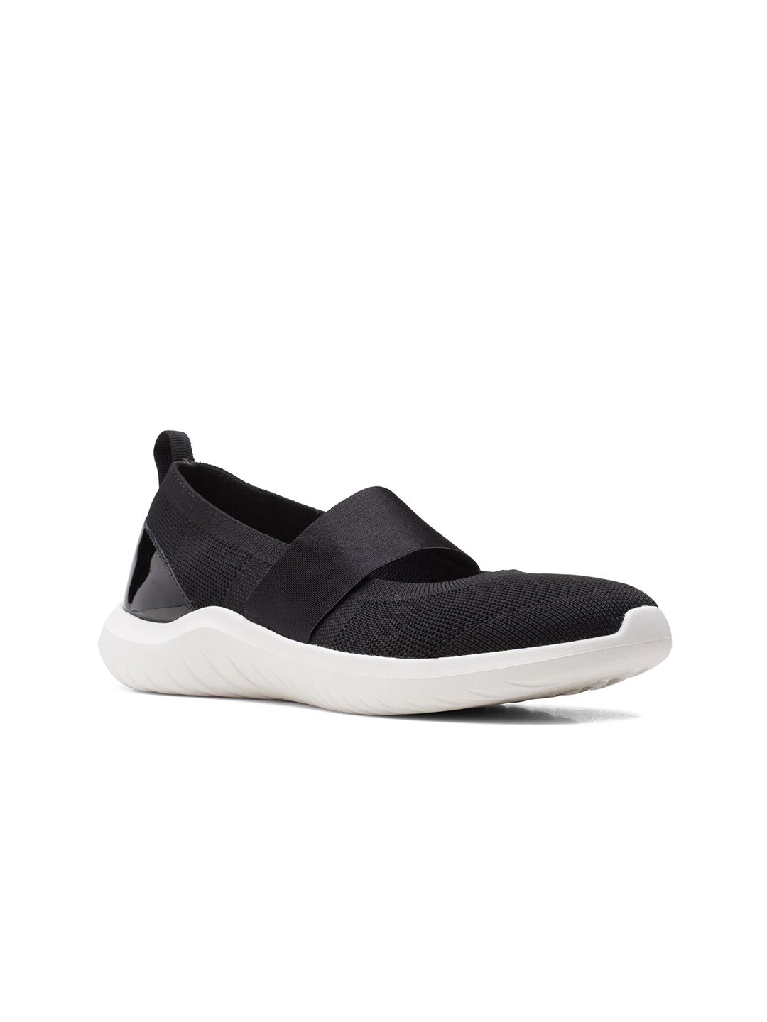 Clarks Women Black Slip-On Sneakers Price in India