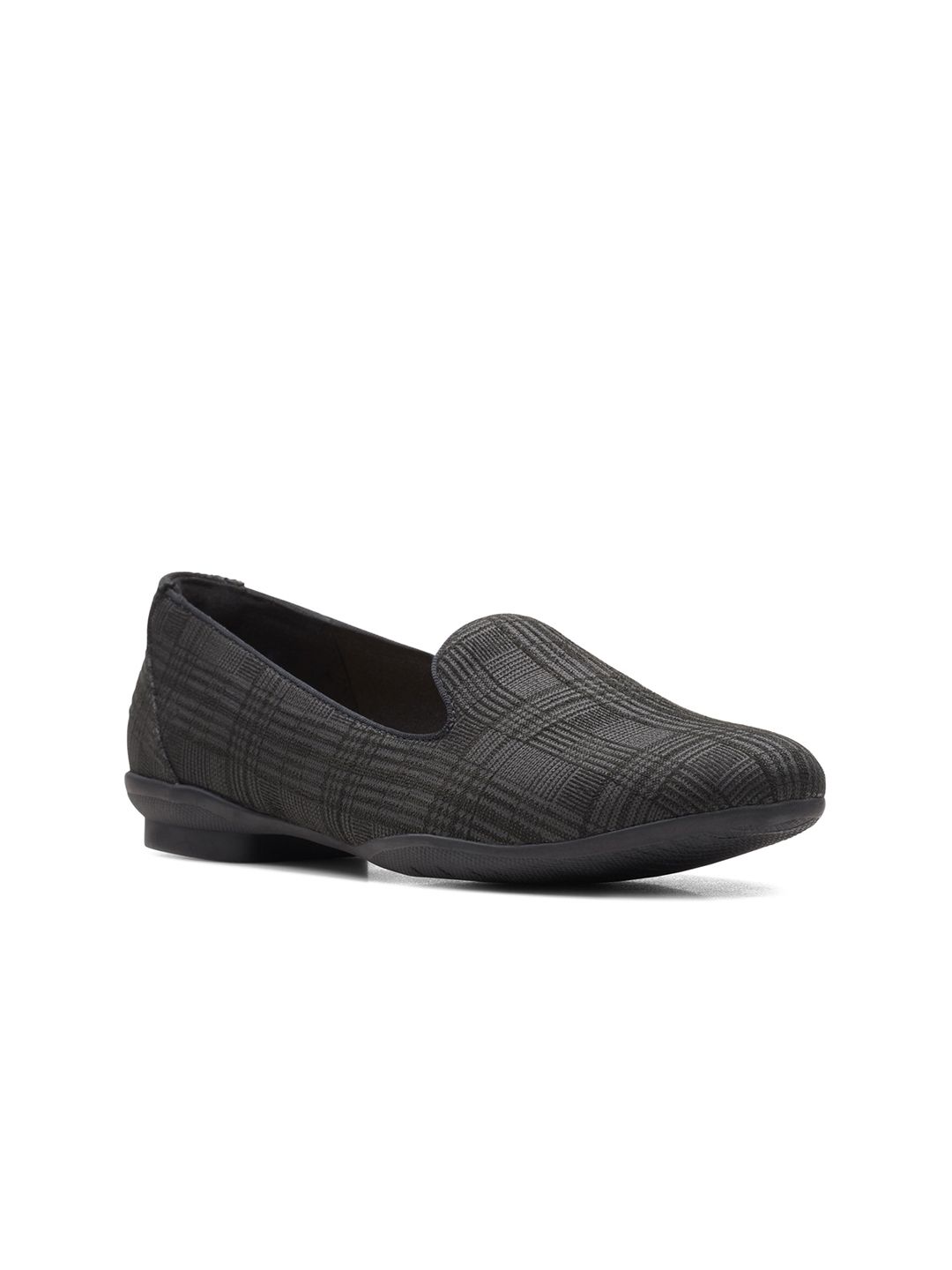 Clarks Women Black Textured Loafers Price in India