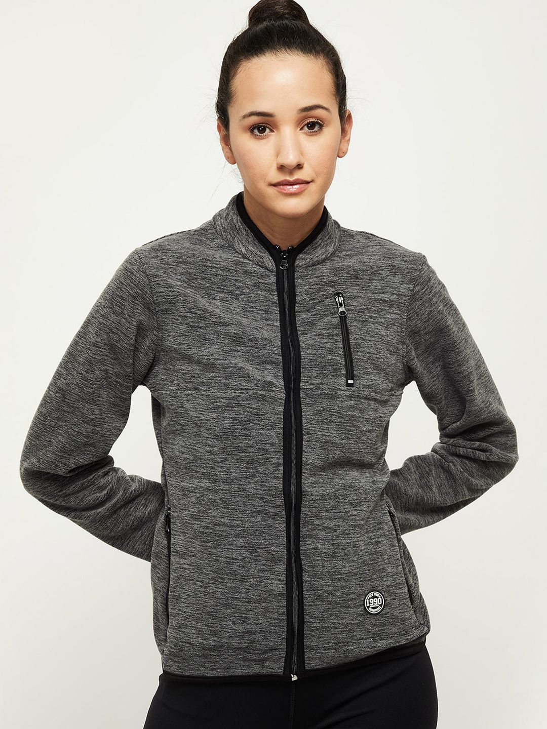 max Women Black Sporty Jacket Price in India
