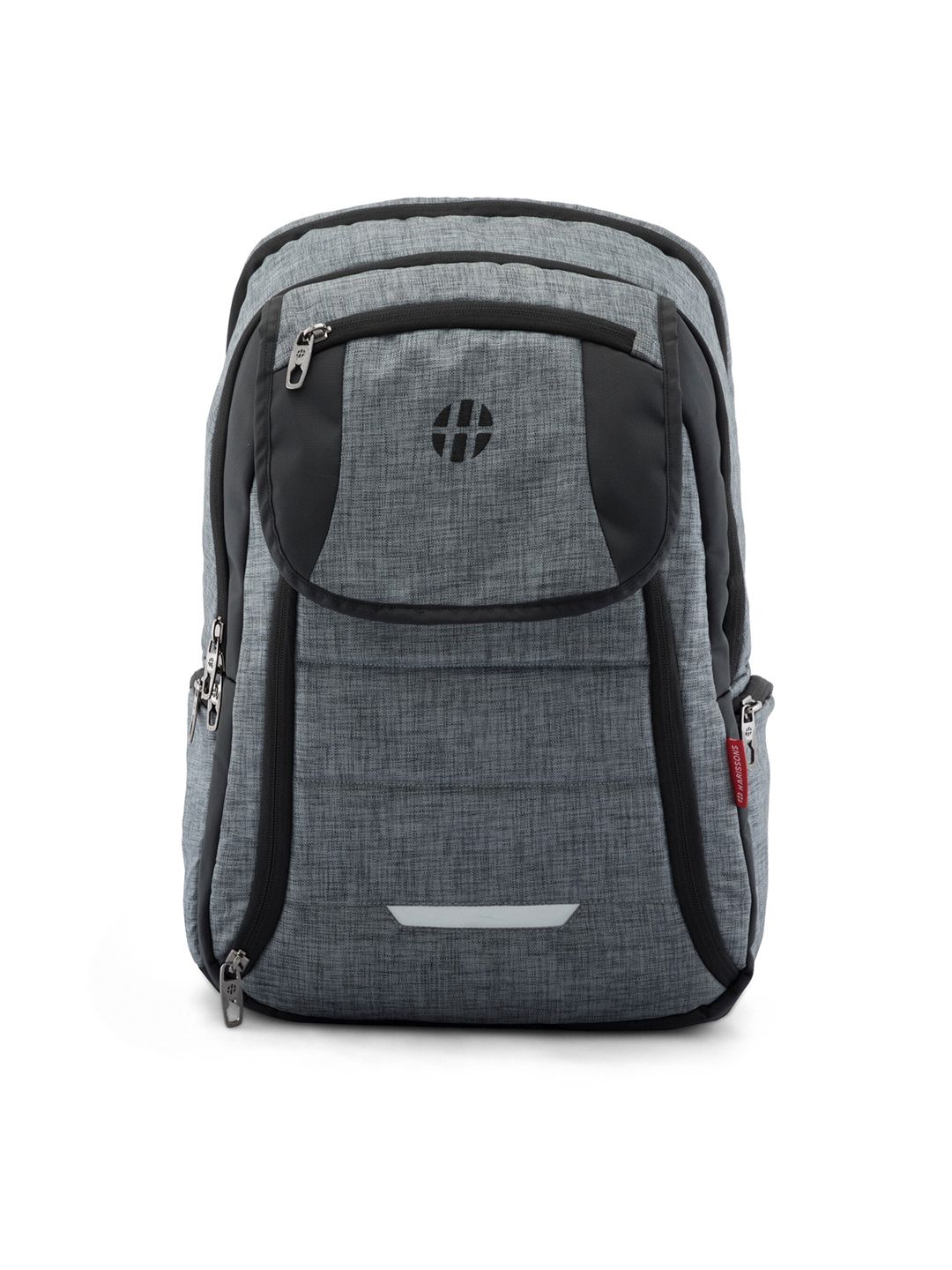 Harissons Unisex Grey & Black Colourblocked 15 Inch Backpack Price in India