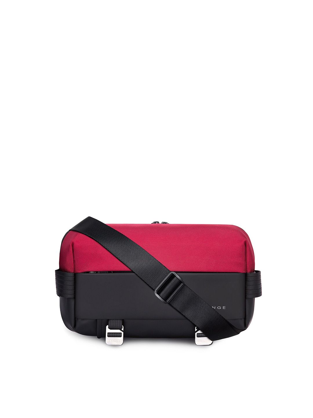 BANGE Unisex Red & Black Colourblocked Crossbody Bag Price in India