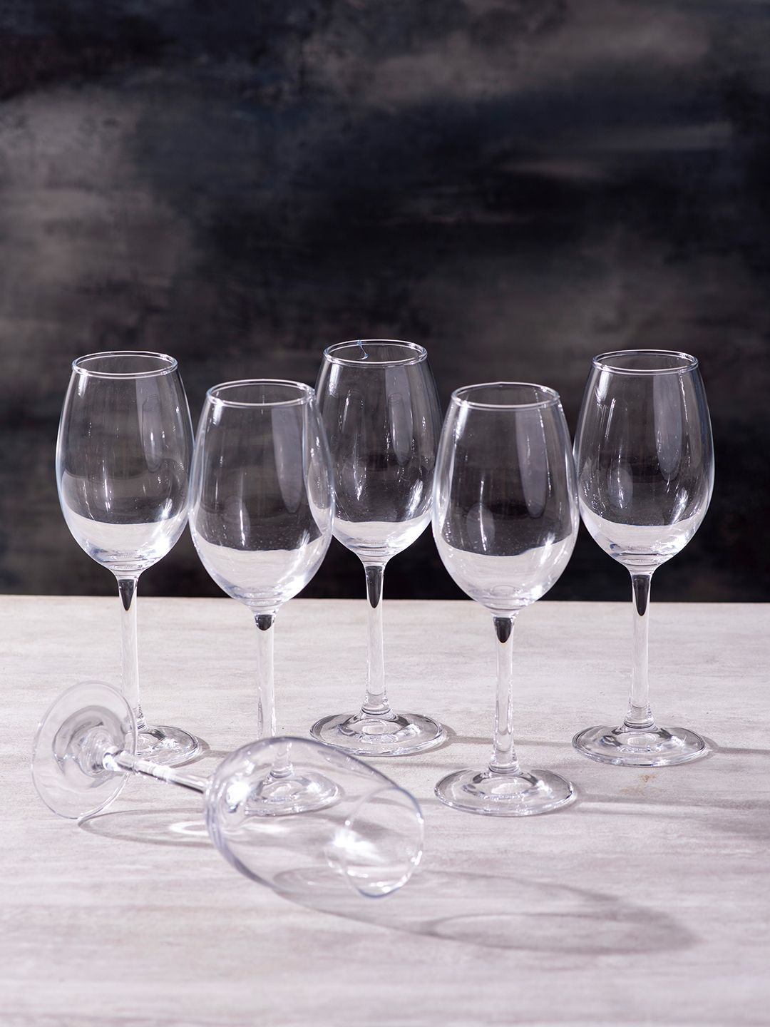 nestroots Set Of 6 Transparent Wine Glasses Price in India