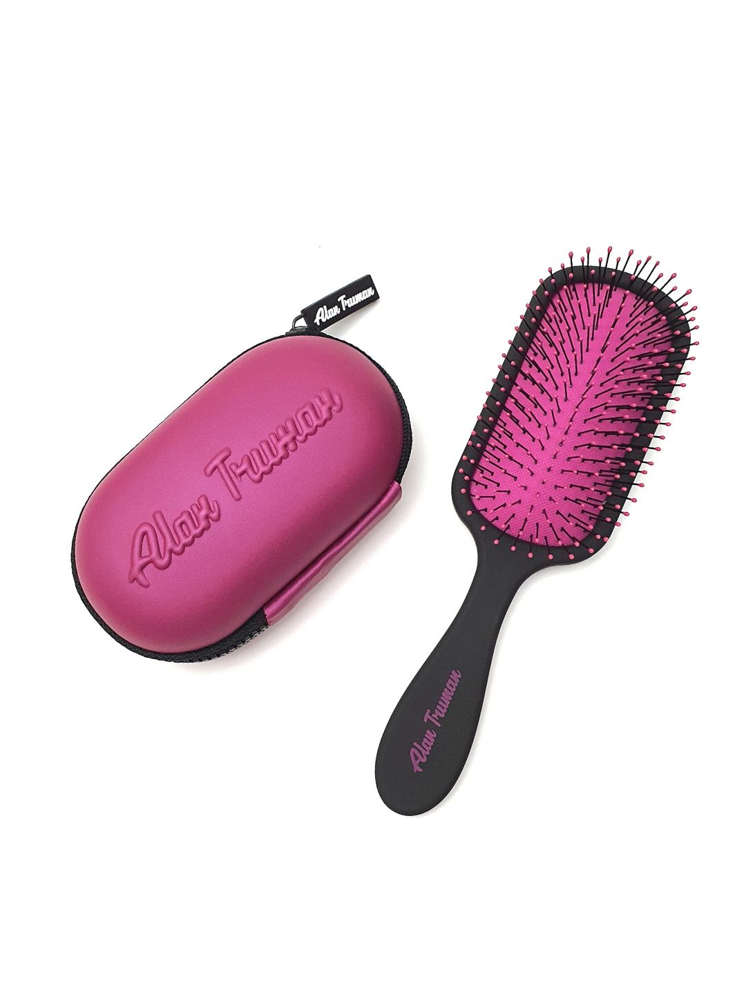 Alan Truman Knot No More Detangling & Hair Care Brush - Pink Hot Glare Price in India