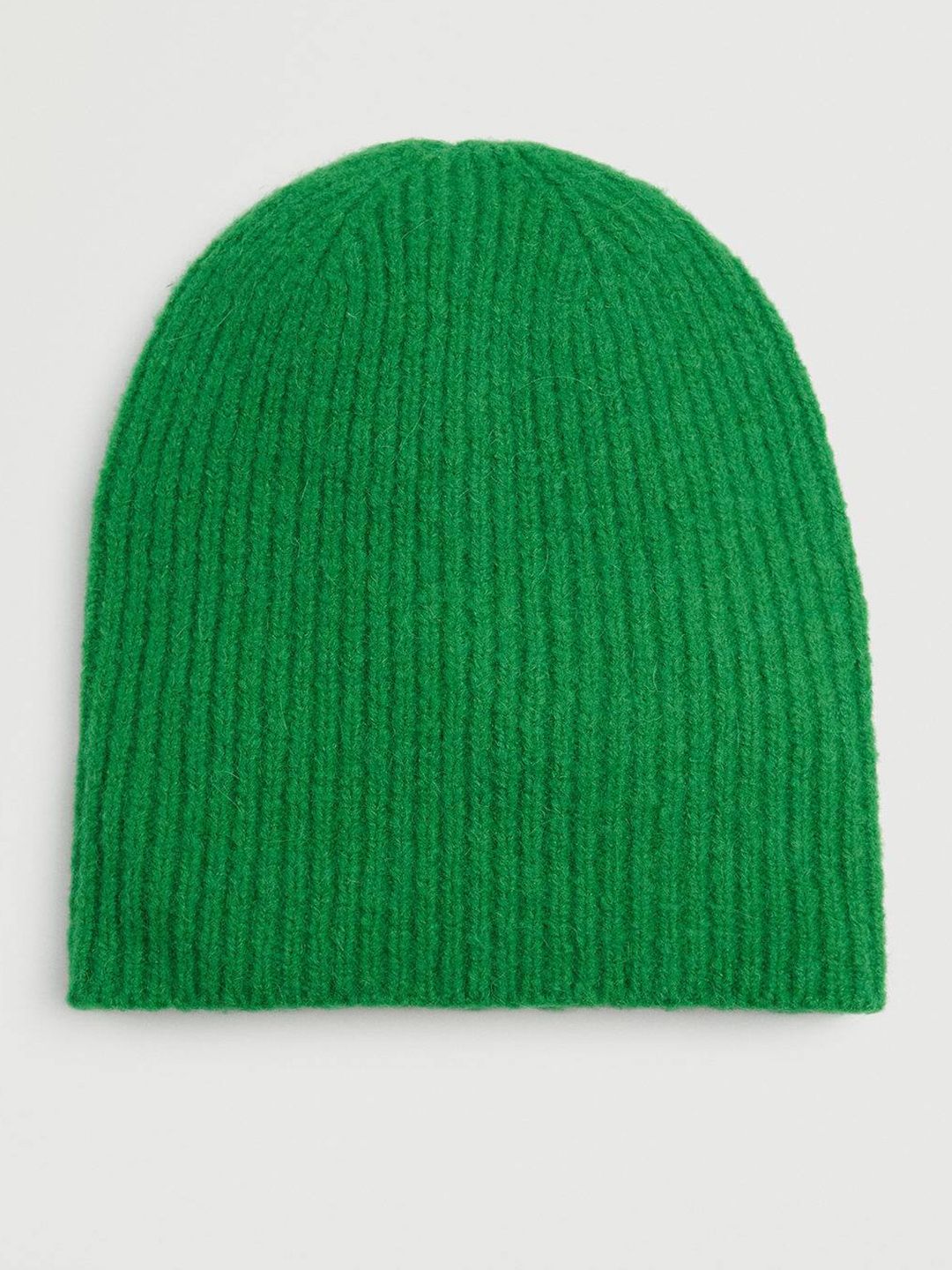 MANGO Women Green Self-Striped Beanie Cap Price in India