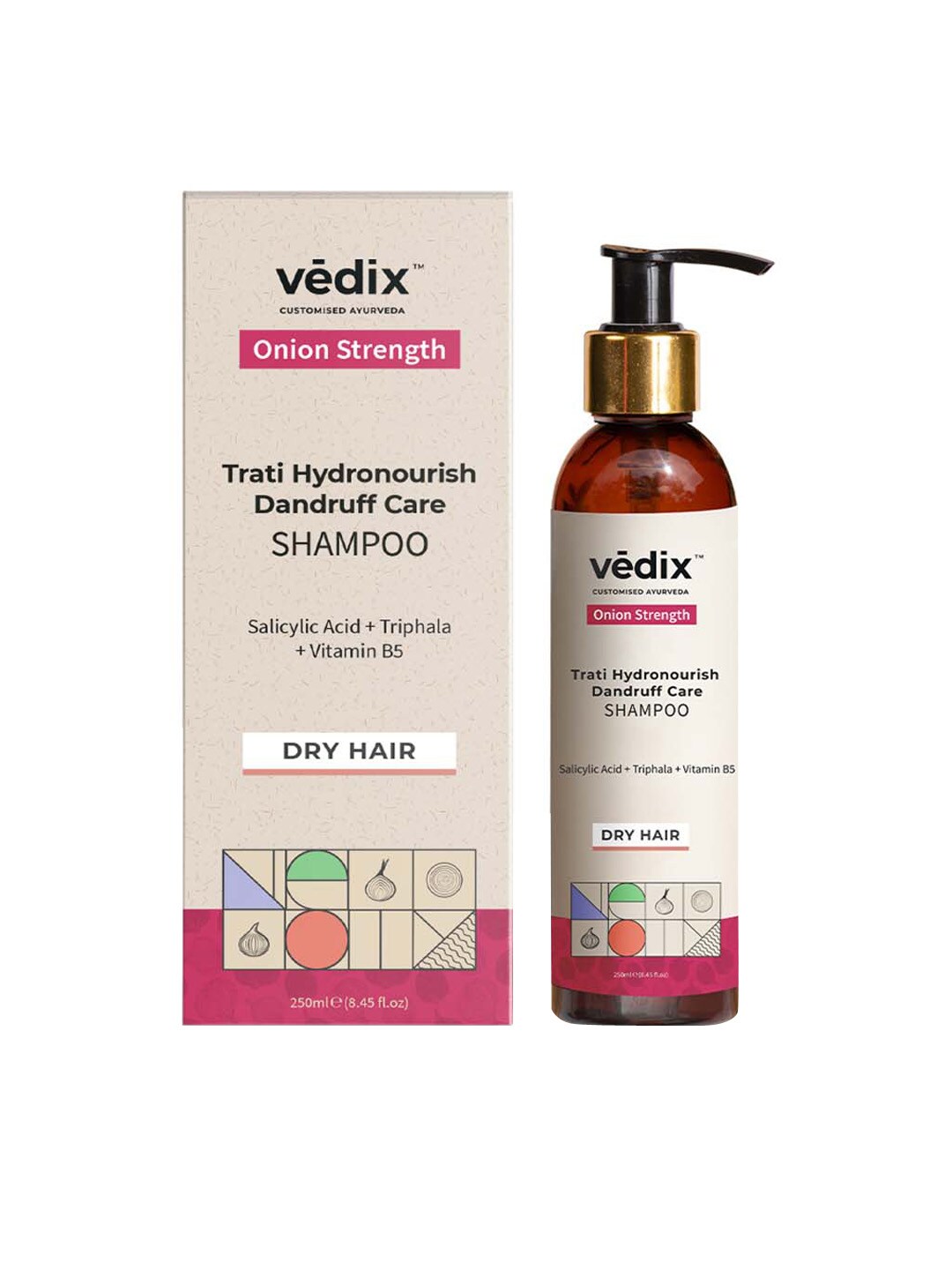 VEDIX Women Trati Hydronourish Dandruff Care Onion Shampoo 250ml Price in India