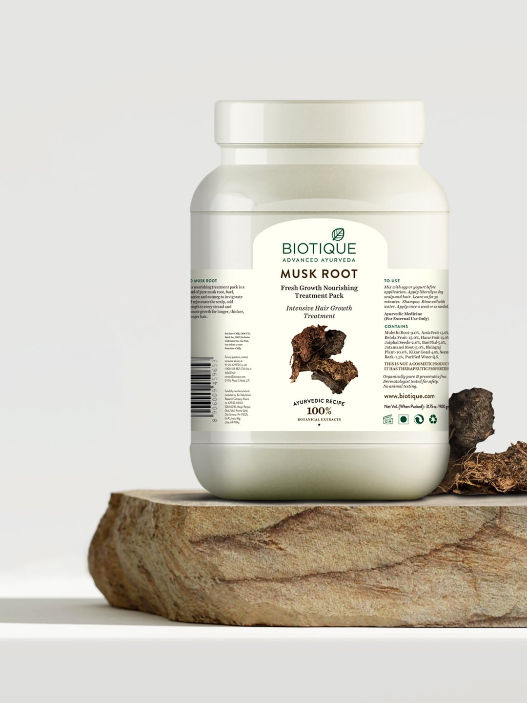 Biotique Unisex Fresh Growth Hair Nourishing Treatment Pack - Bio Musk Root 900 g Price in India