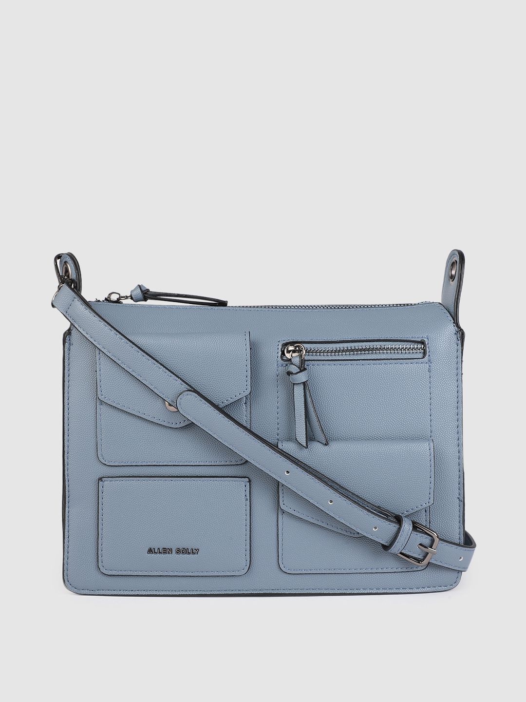 Allen Solly Blue Structured Sling Bag Price in India