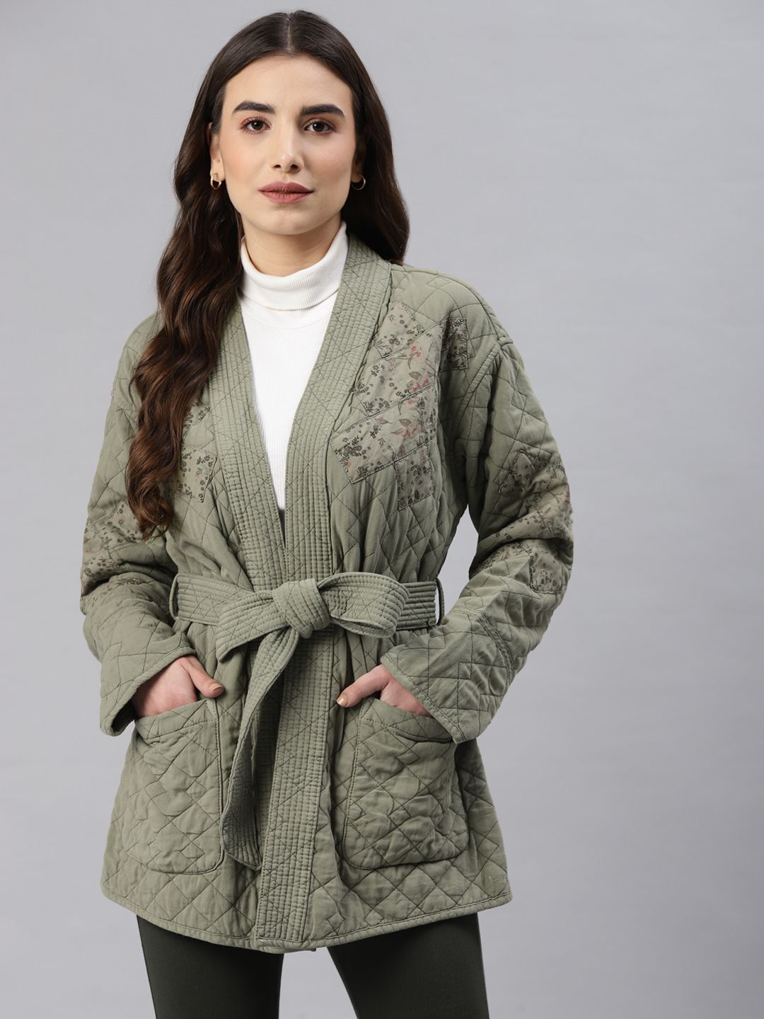 Marks & Spencer Women Green Tailored Jacket Price in India