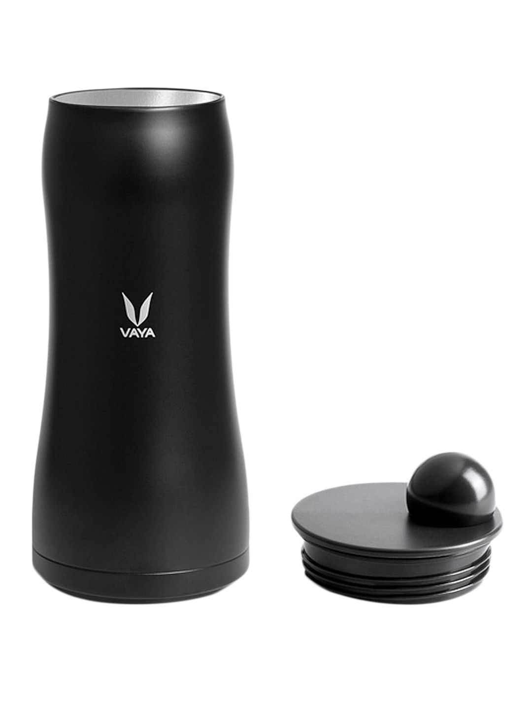 Vaya Black Solid Stainless Steel Vacuum Water Bottle 900 ML Price in India