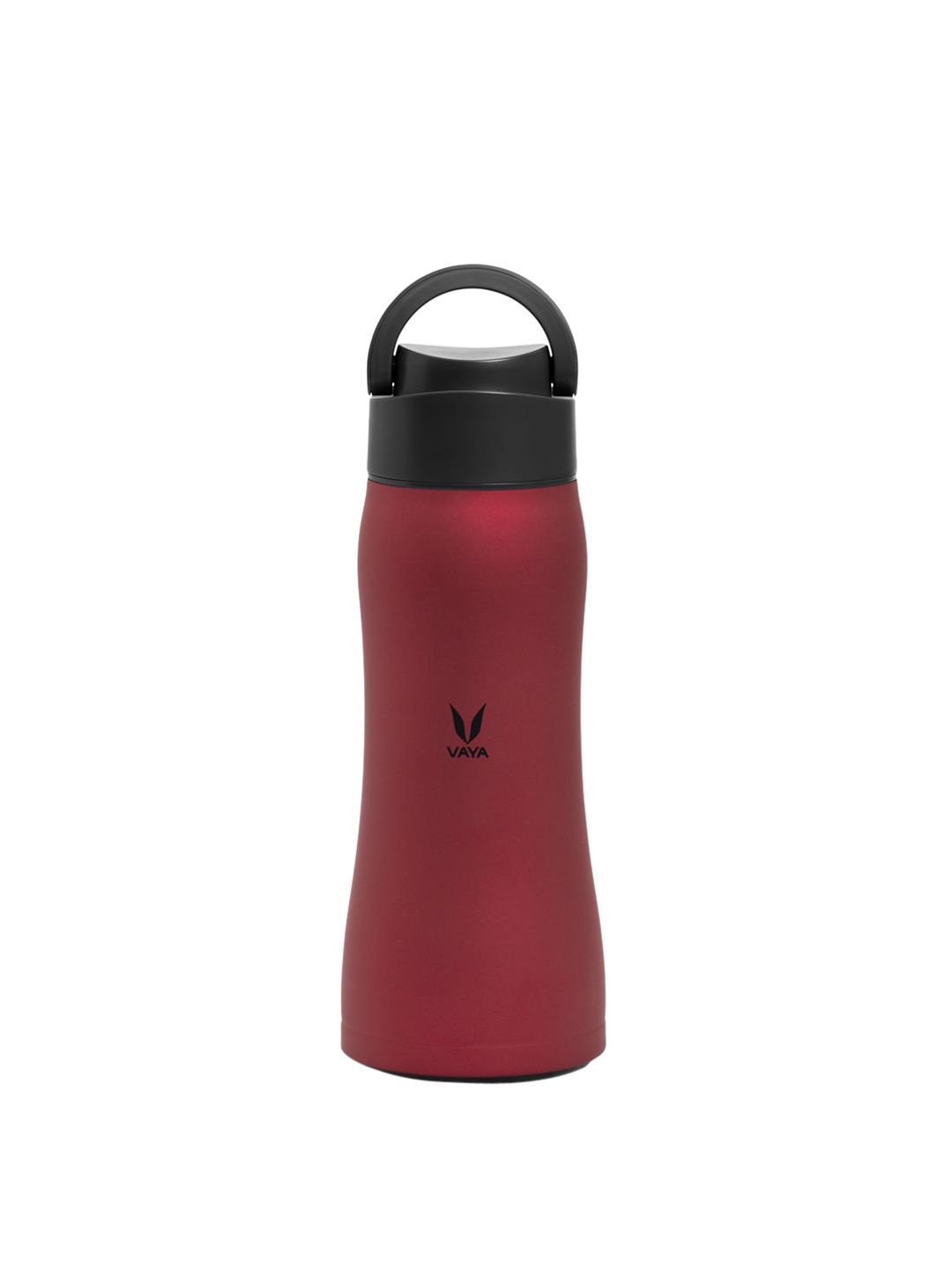 Vaya Red & Black Solid Stainless Steel Water Bottle 900 ml Price in India