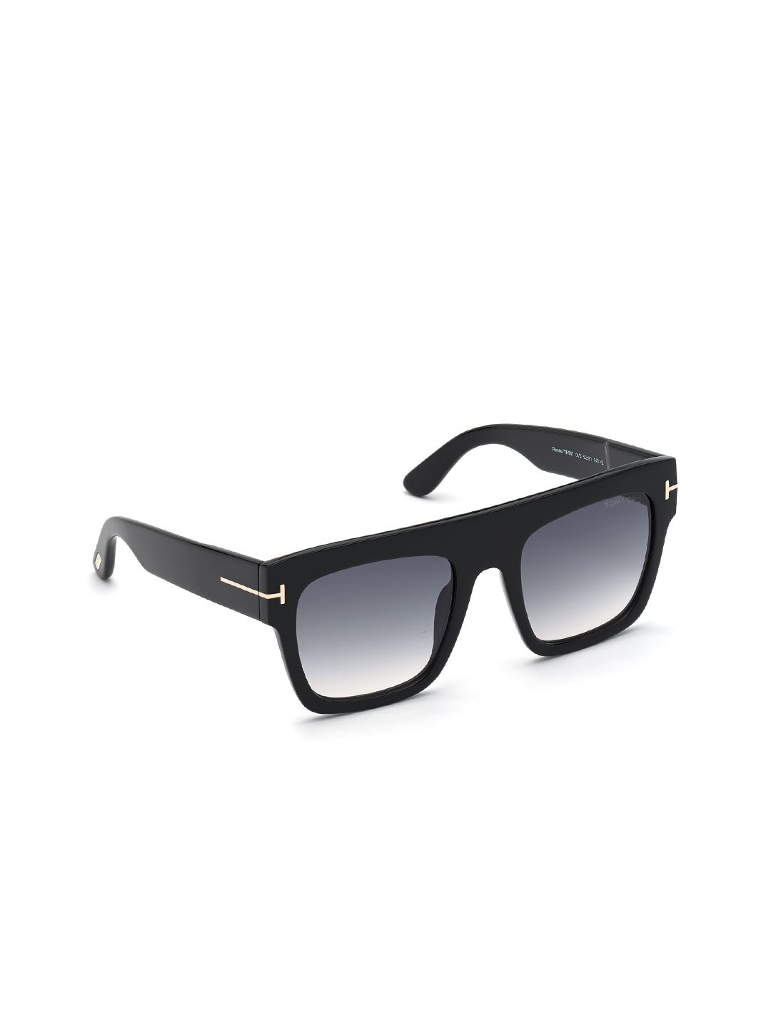 Tom Ford Women Grey Lens & Black Square Sunglasses FT0847 52 01B Price in India