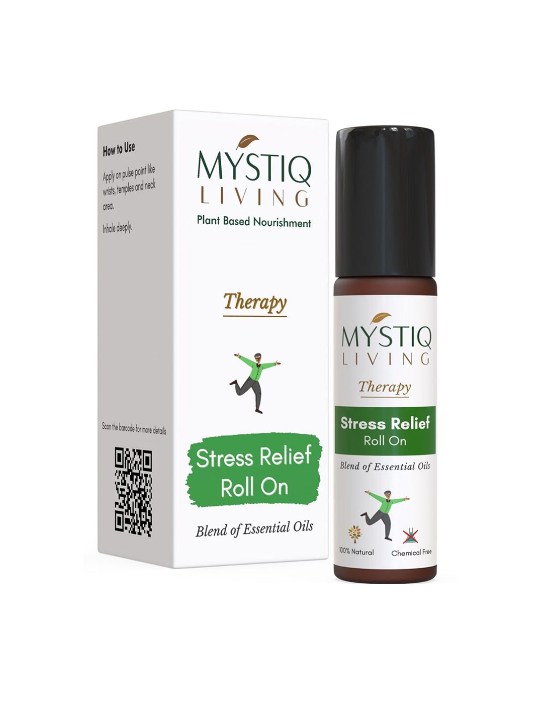 MYSTIQ LIVING Stress Relief Roll-On Aroma Oil 10 Ml Price in India