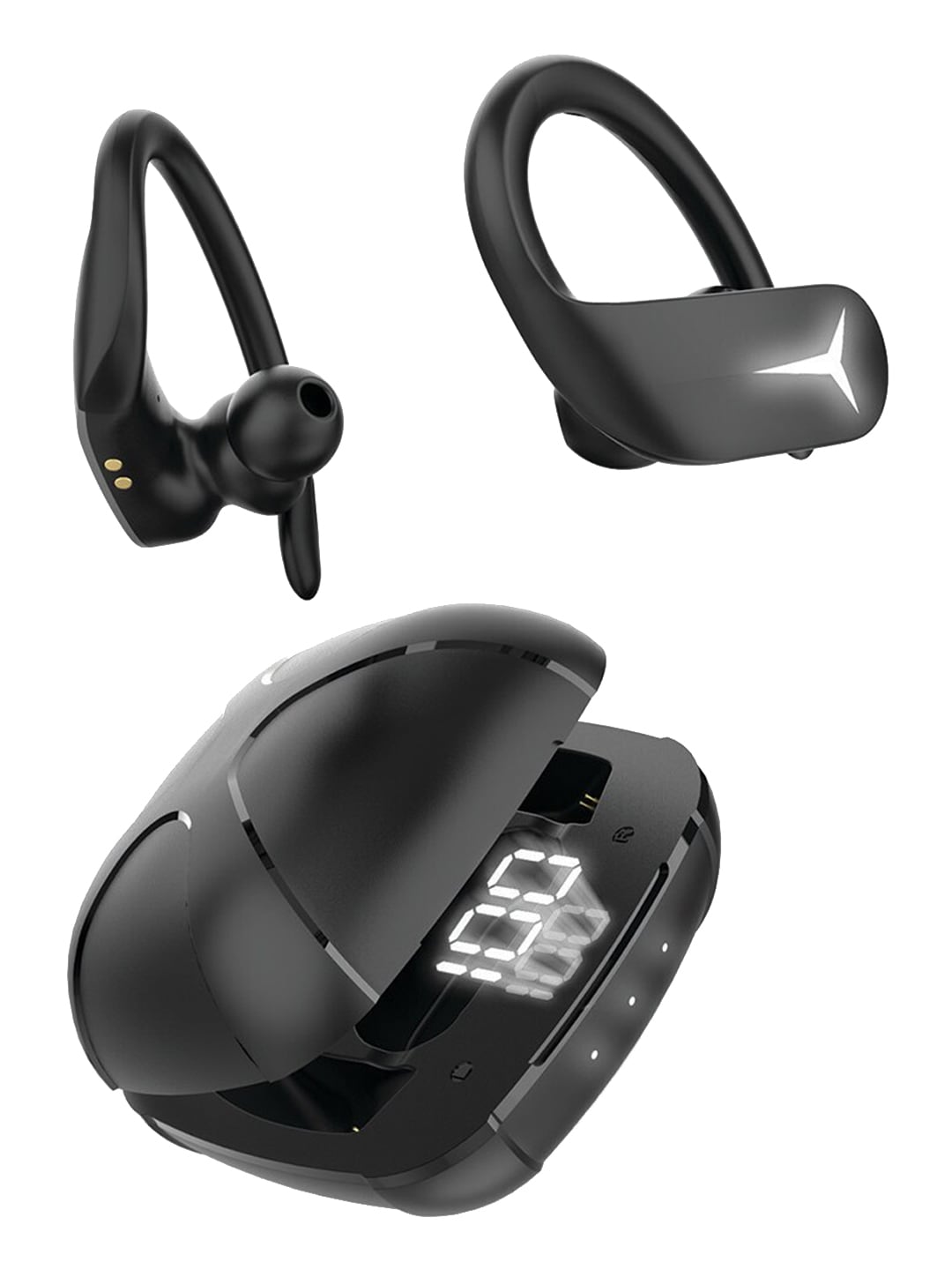 JUST CORSECA Black Striker Sports Bluetooth Earphones with Stereo Sound Price in India