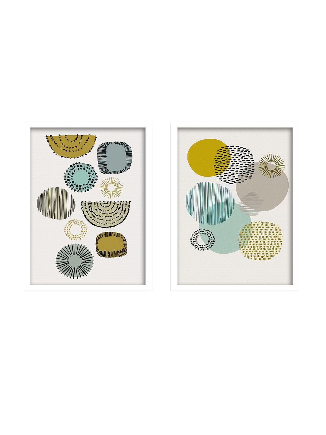 Art Street Set Of 2 Multi-Coloured Wall Poster Price in India