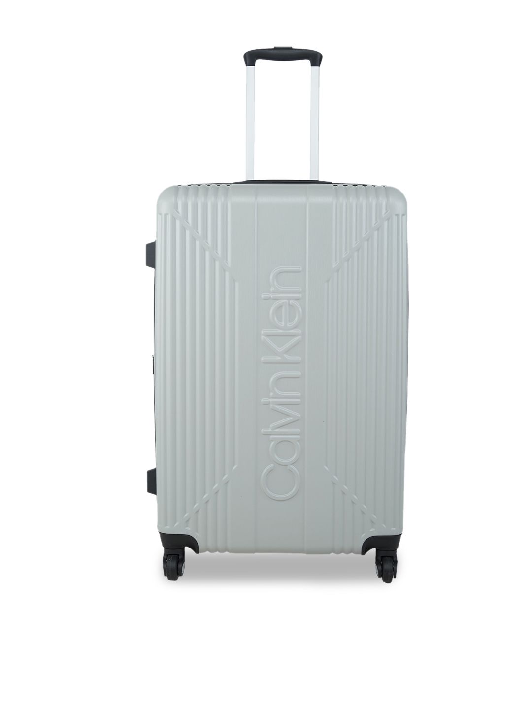 Calvin Klein The Standard Range Silver Hard Large Suitcase Price in India