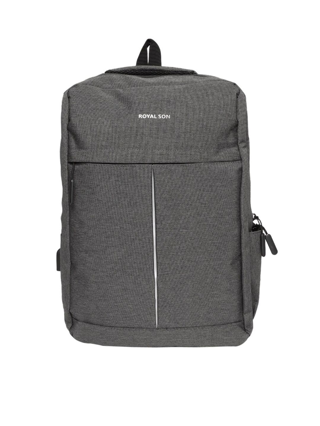 ROYAL SON Grey Backpack with USB Charging Port Price in India